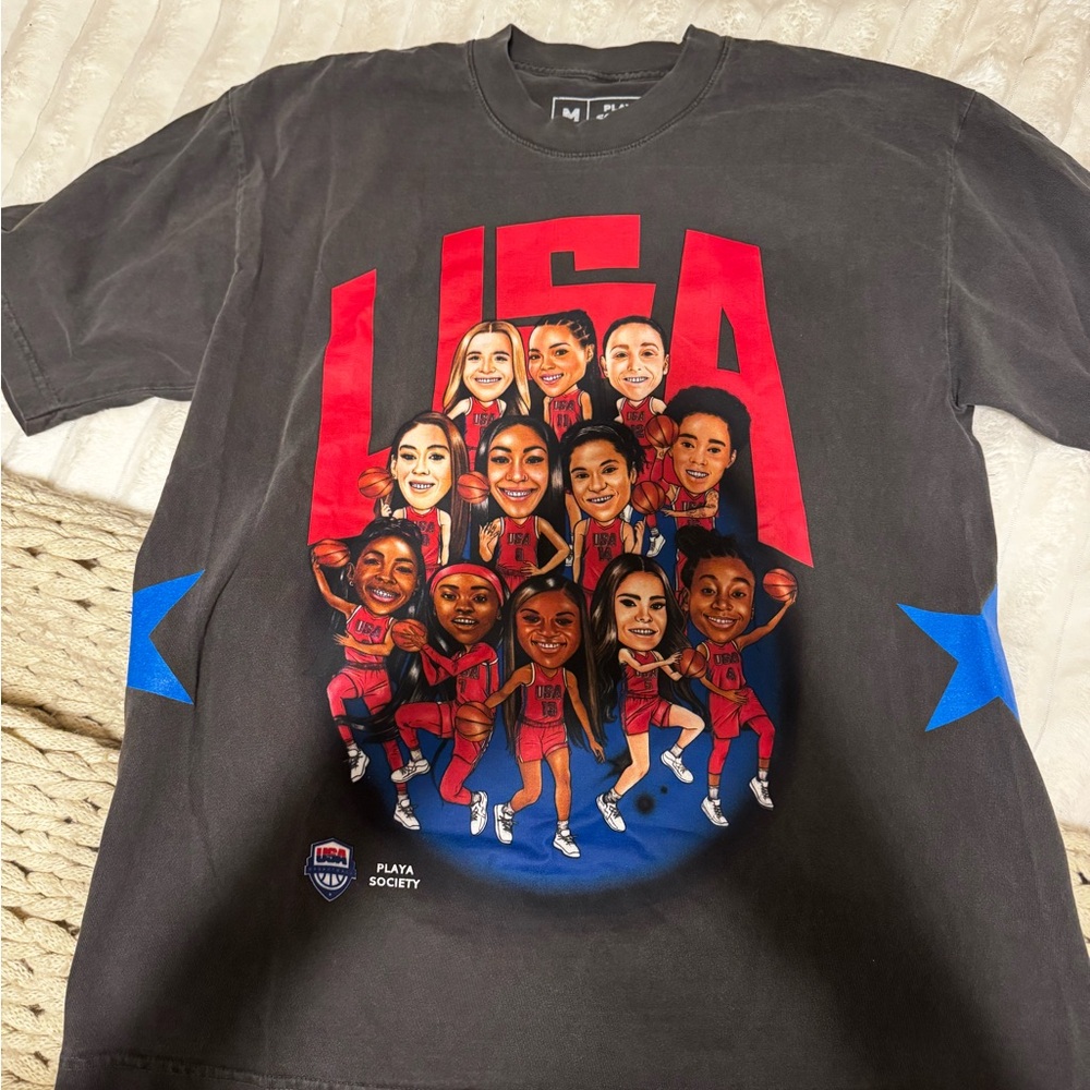 Playa Society USA Graphic T-Shirt - Black